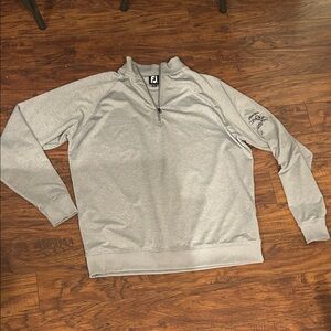 FootJoy Gray Zip-Up Men's Sweater